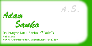 adam sanko business card